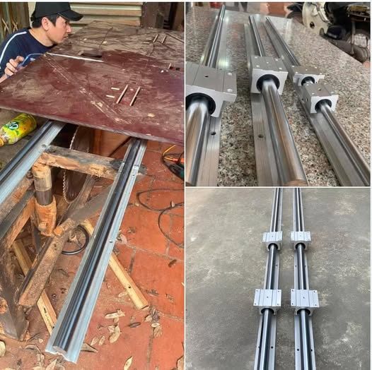 Thanh trượt tròn có đế chế bàn trượt dùng siêu tiện , chuẩn , lại còn bền nữa