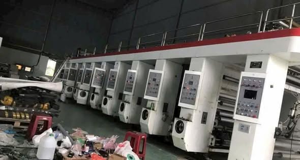 Thanh lý máy in ống đồng 8 màu khổ 1050