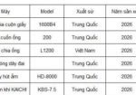 Thanh lý dàn máy cuốn ống giấy máy năm 2026