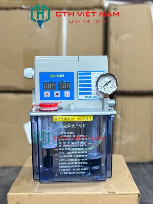 BÌNH BƠM DẦU ĐIỆN CAO ÁP 1.5 LÍT – CHUYÊN DÙNG CHO MÁY CNC GỖ